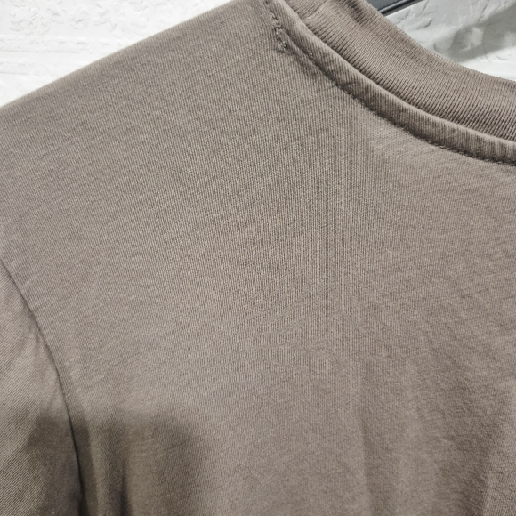 Rails Edie Canteen Cotton Tshirt Short Sleeve Wrap Front Dress - Picture 6 of 7